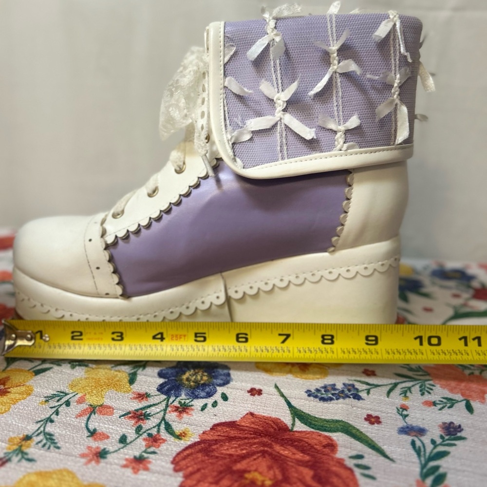 Lolita Lace up Ankle Boots - Picture 4 of 5